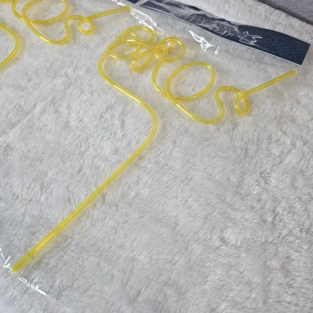 Dutch Bros Summer Silly Straw Yellow 
